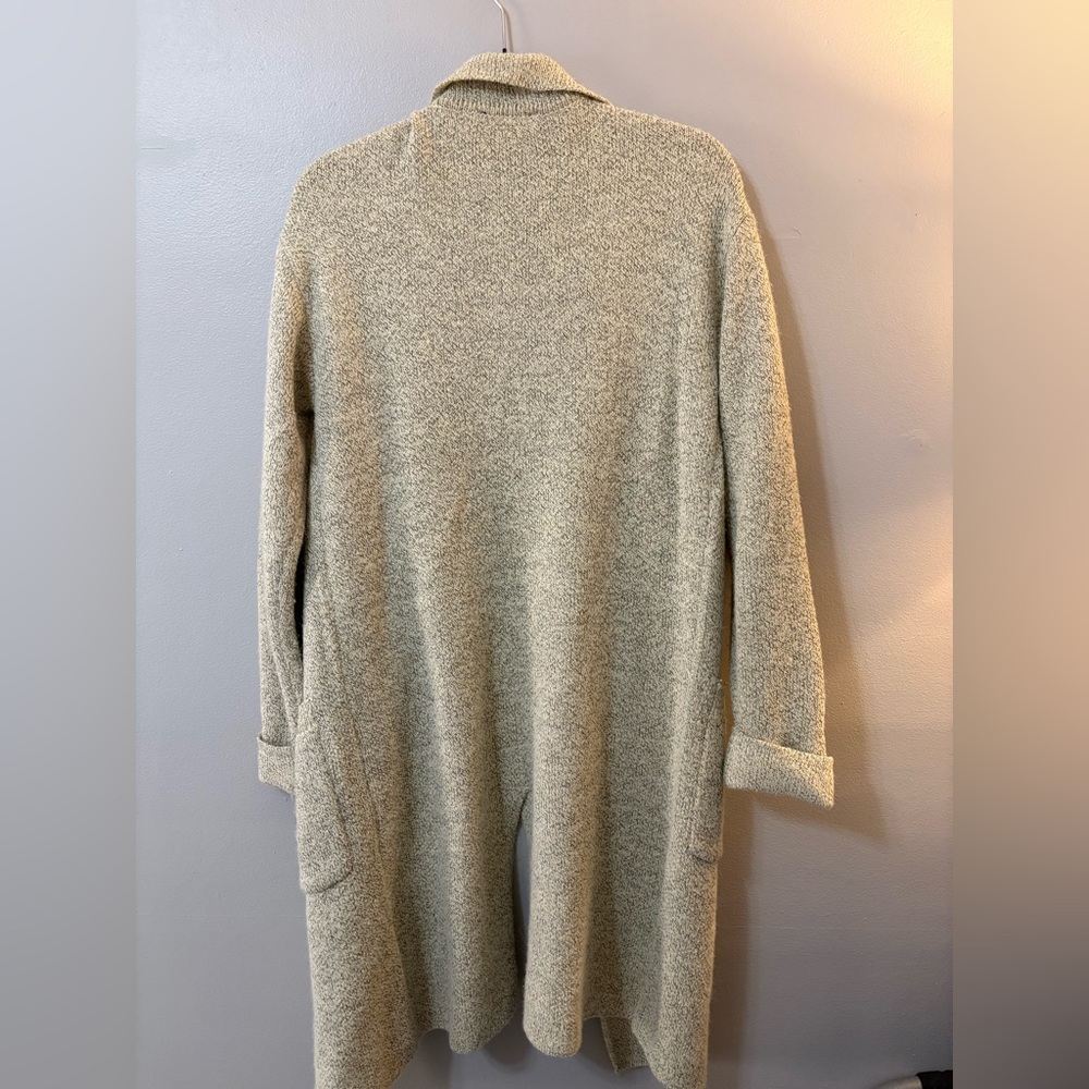 Lulu's Cream Open-Front Long Knit Cardigan - Picture 10 of 10